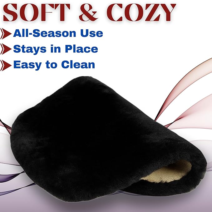 PlushEase™ Non-Slip Furry Car Cushion Cover