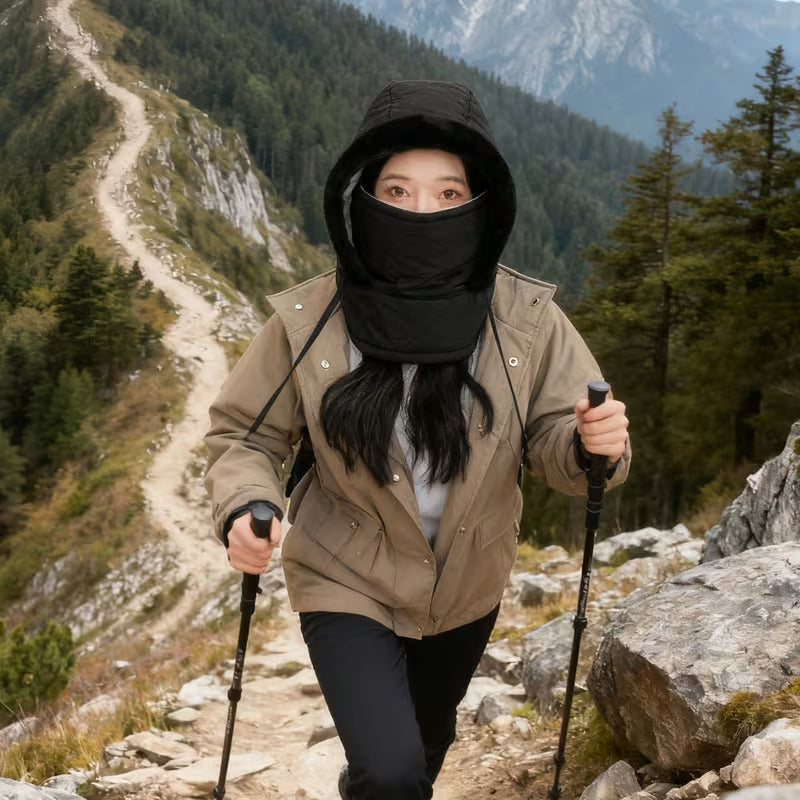 FrostLock™ UltraWarm Windproof Hooded Fleece Scarf- Pack of 2