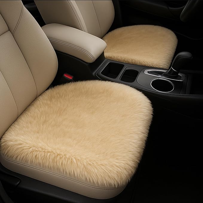 PlushEase™ Non-Slip Furry Car Cushion Cover