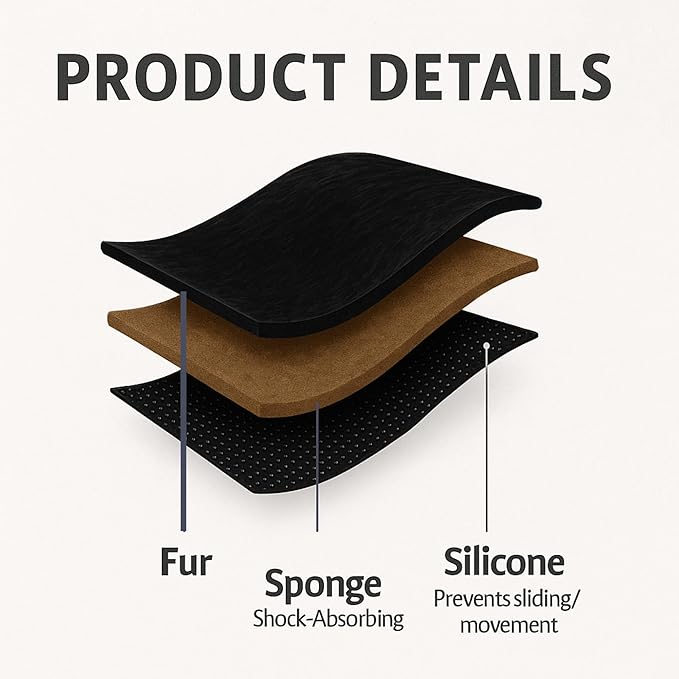 PlushEase™ Non-Slip Furry Car Cushion Cover