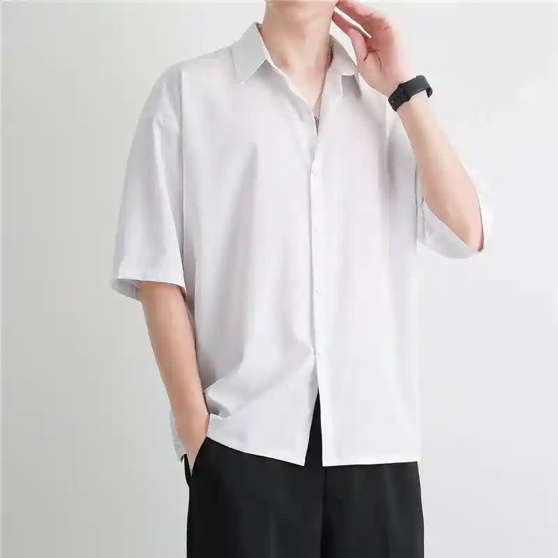 K-Flex Oversized Signature Shirts – Pack of 3 (Black + White + Beige)