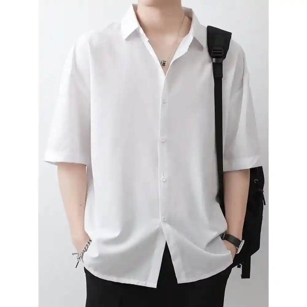 K-Flex Oversized Signature Shirts – Pack of 3 (Black + White + Beige)