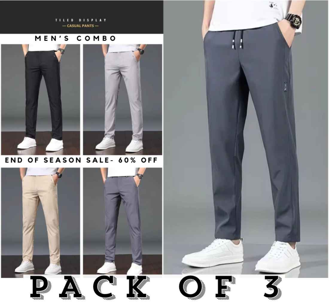 New-2-in-1 Utility| Hiking Active Pants  - Pack of 3