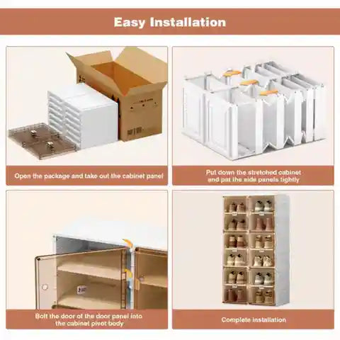 Step Vault™ Smart Foldable 4 Layer Shoe Rack